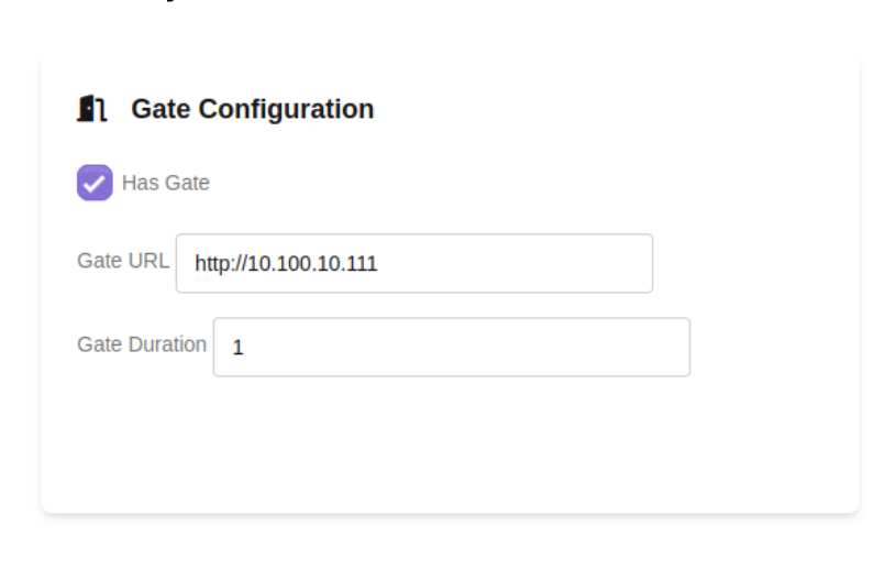 Gate Configuration in the NiceCheckIn Management App