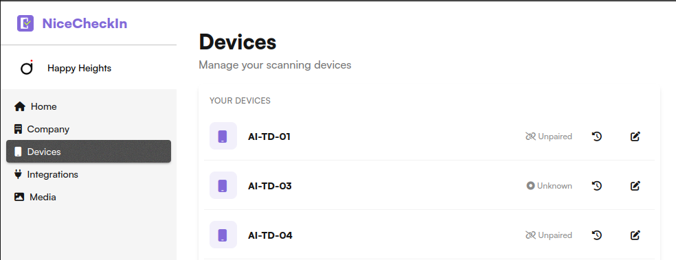 Device List